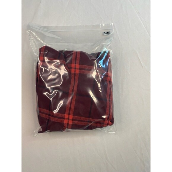 Carhartt Plaid Flannel Red Striped Long Sleeve Button Up Pocket Medium 8/10 - Picture 7 of 8